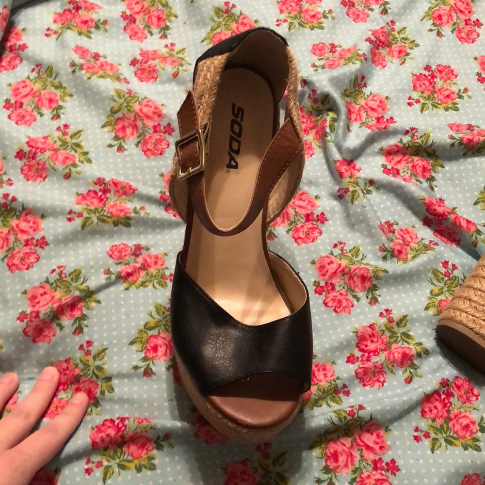 Blue brown wedges - Picture 2 of 2